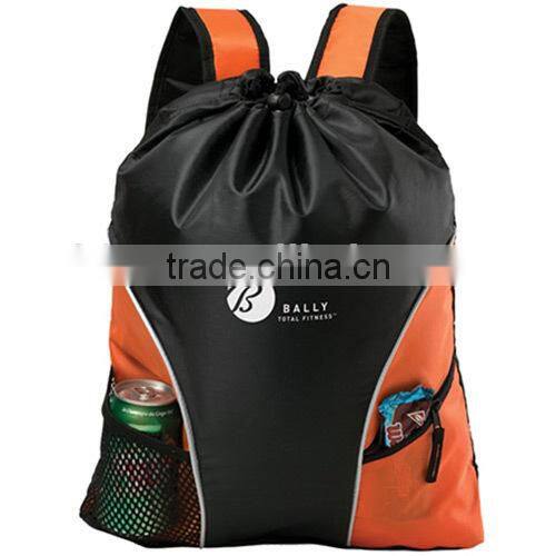 210D Polyester Drawstring Cinch Backpack