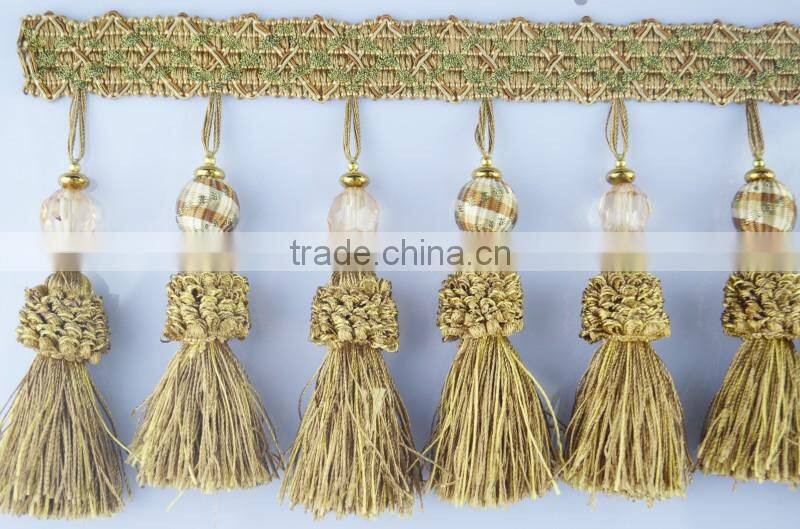 fabric edging fringe wholesale,curtain tassel lace