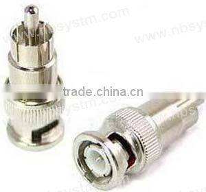 BNC male to RCA male adaptor/BNC CCTV camera adapter