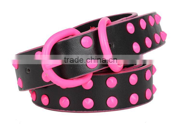 Hot sale woman's genuine cowhide leather belt