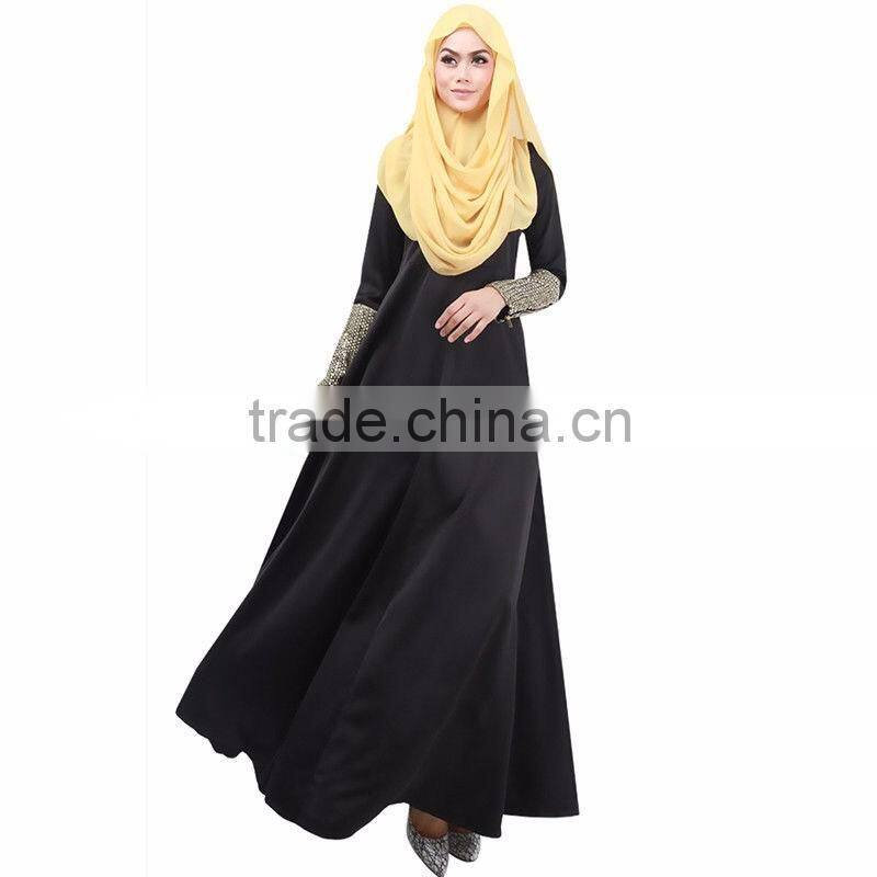 OEM Service Wholesale Cheap Long Islamic Muslim Kaftan Abaya Maxi dress