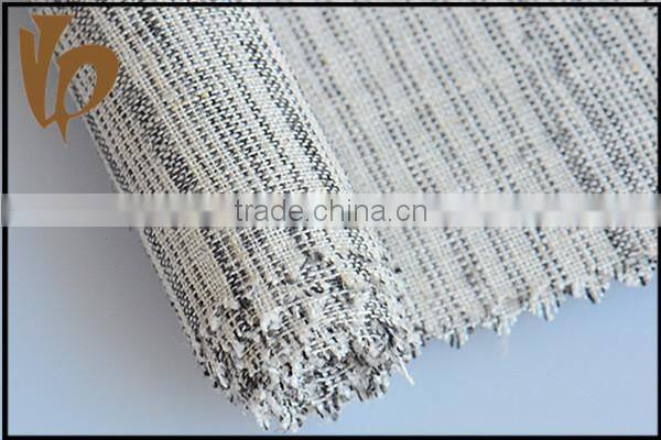 New products viscose linen black white stripe fabric black and white striped dress fabric
