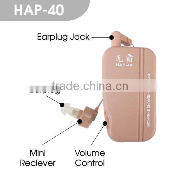 Body worn sound amplifier pocket voice enhancement(HAP-40)