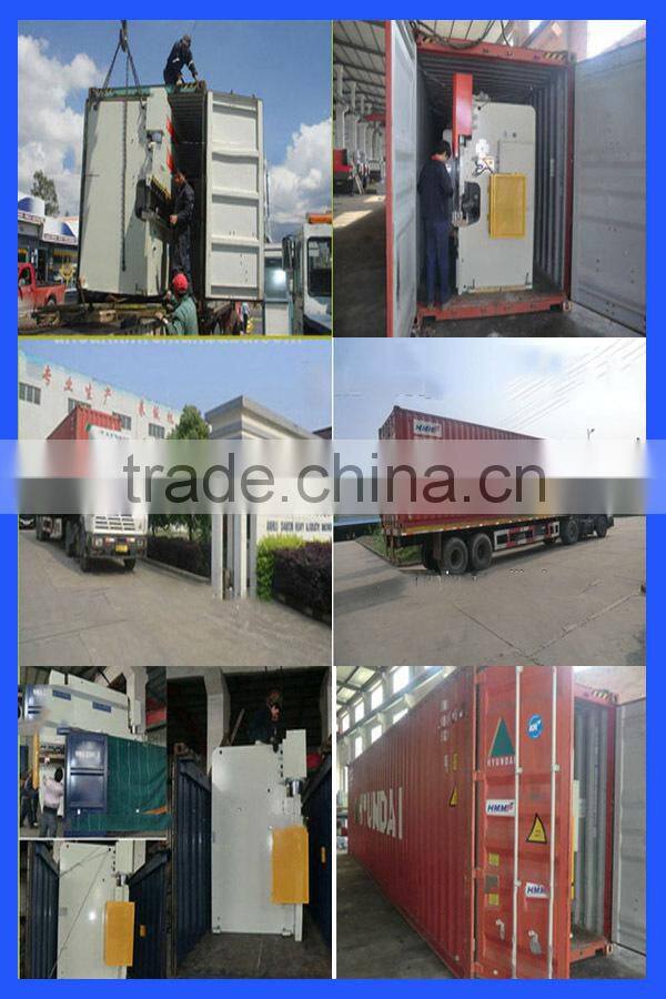 Hydraulic press brake machine for bending metal plate