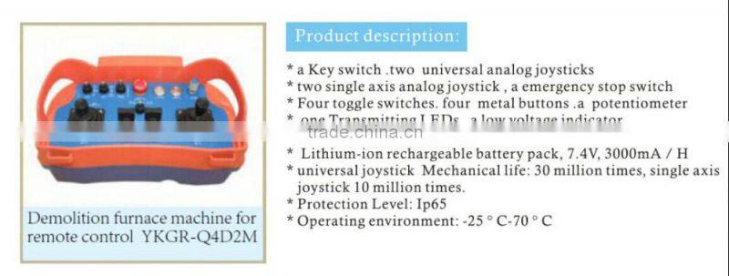 Demolition furnace machine for remote control YKGR-Q4D2M