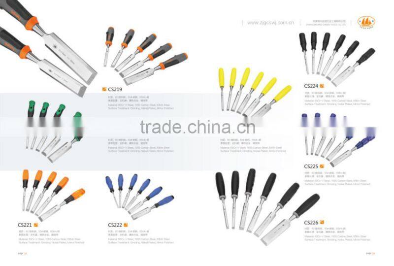 Wood Chisel with two color plastic handle