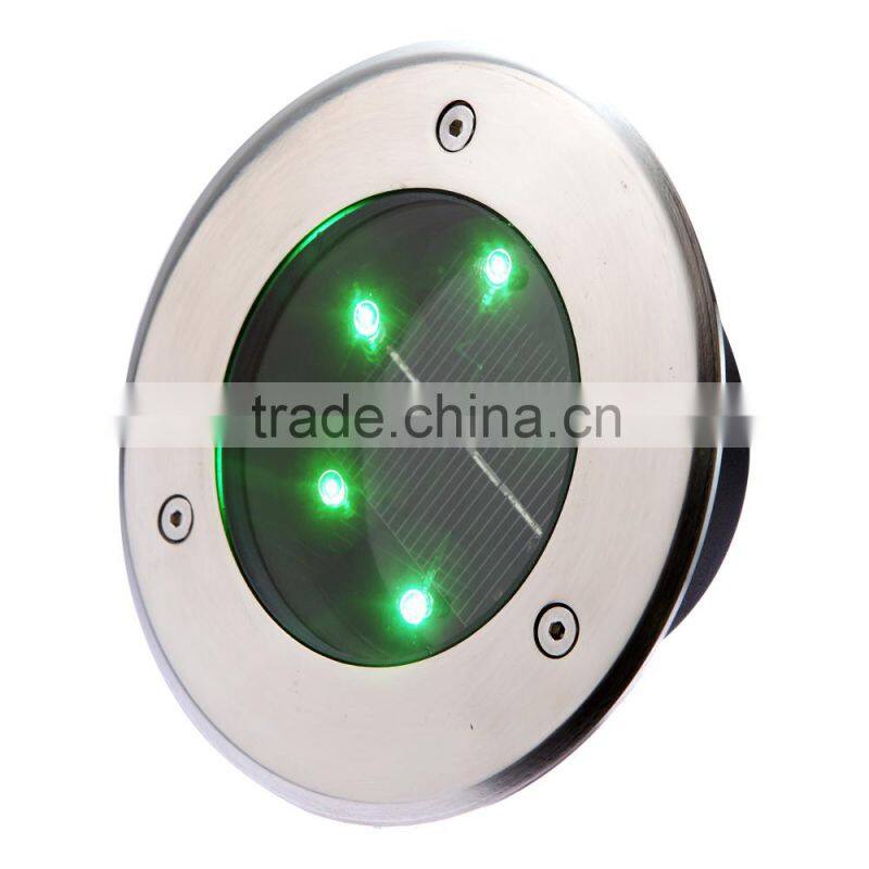 High Power LED tempered glass led solar underground lights