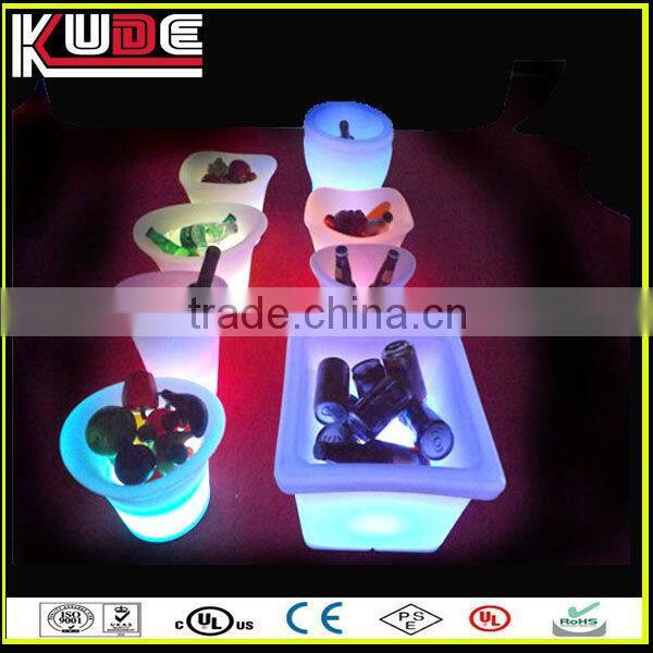 16colors changing led illuminated ice bucket, led ice bucket party cooler