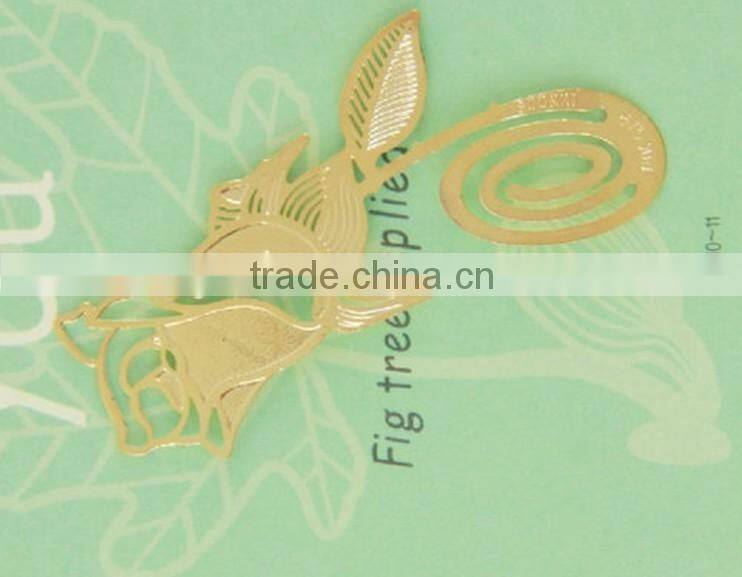 Multifunction useful metal gold book mark
