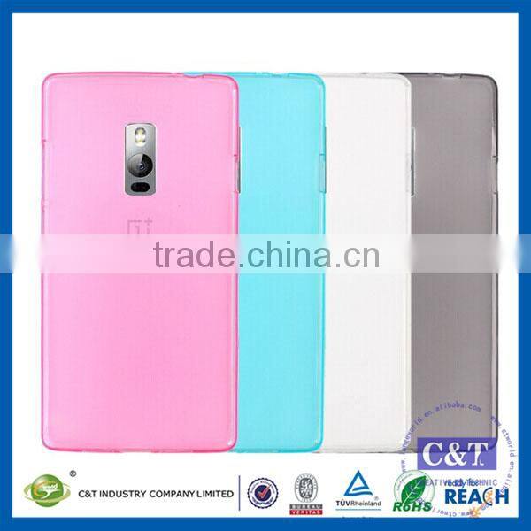 C&T New Design 0.3mm Crystal Clear Soft TPU Cover Case For Oneplus 2 Two 2nd