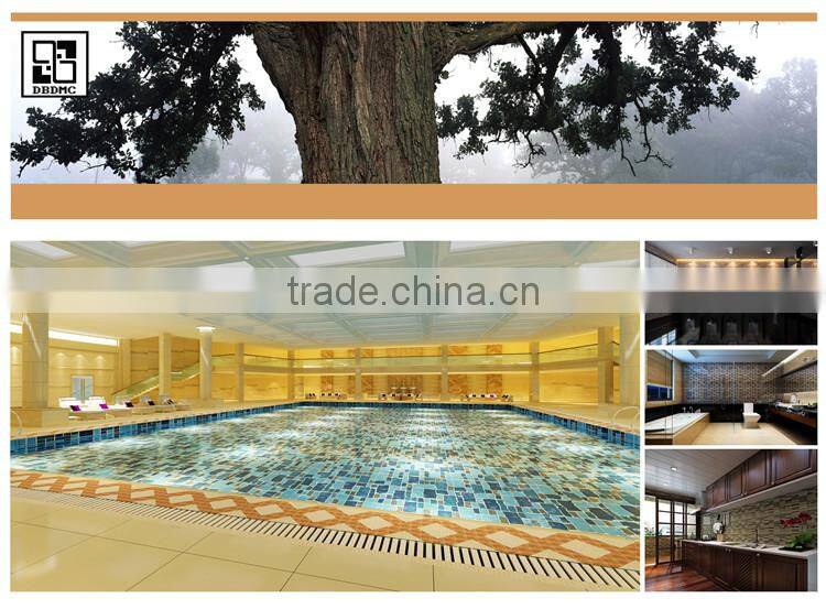 Glass Hexagon Mosaic Tile with black mix white color