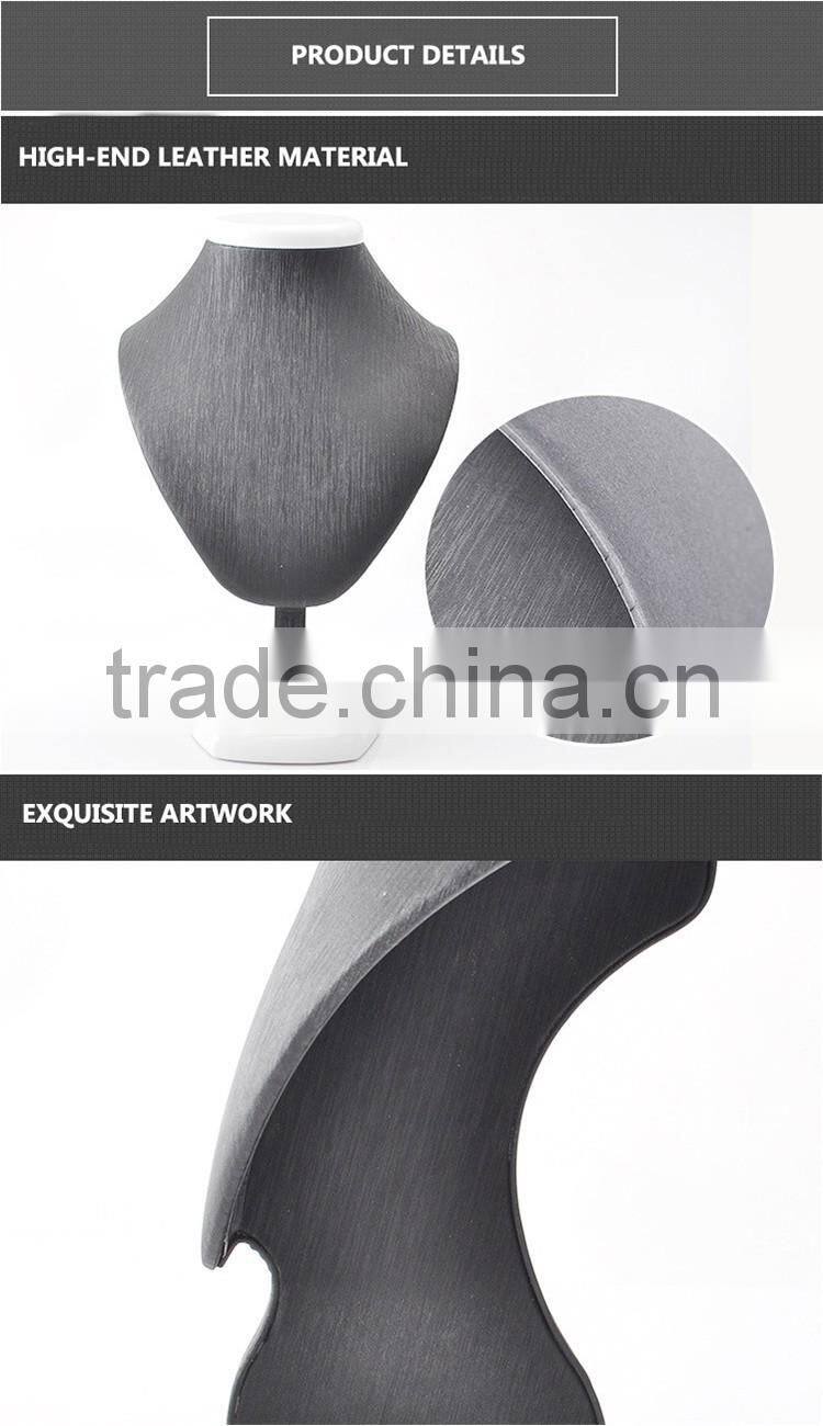 Wholesale leather dummy for jewelry display neck stands