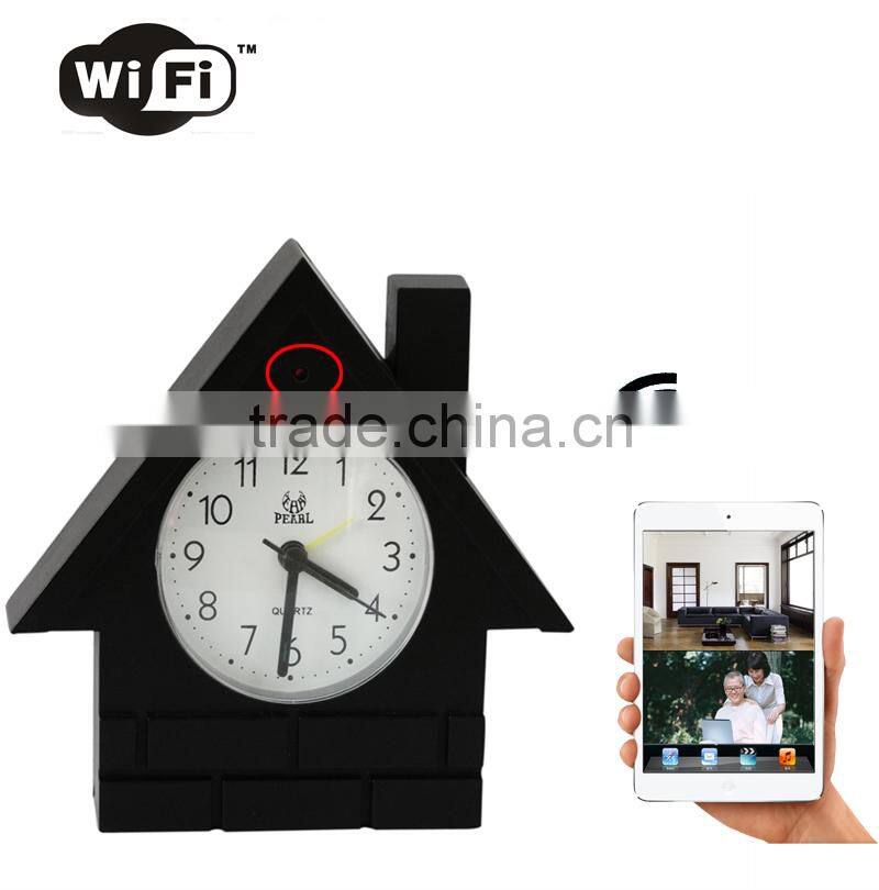 720P WIFI Mini clock camera Family network camera Remote monitoring