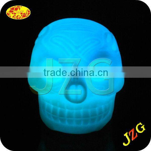 wholesale halloween skull for halloween decorations led night light glow in the dark plastic halloween skull head