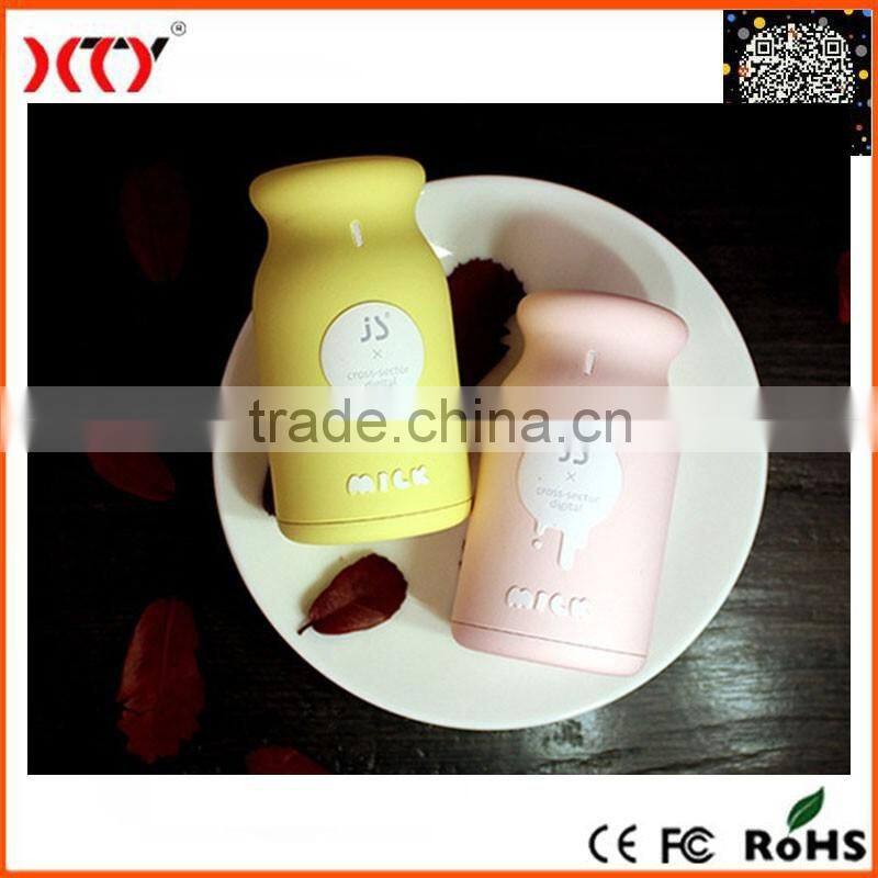 Milk Bottle Shaped Universal 5200mAh Backup External Battery USB Power Bank Charger