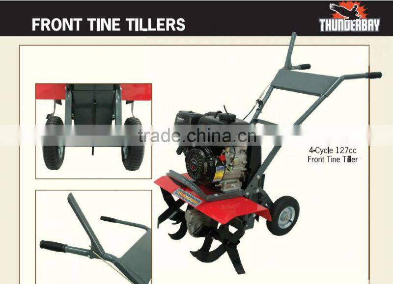 127cc 4-Cycle Front Tine Tiller Rotavator Mini Tractor Use