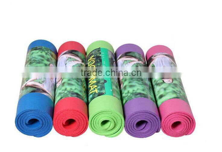 Custom Print Eco Anti-slip NBR/PVC Sink Yoga Mat