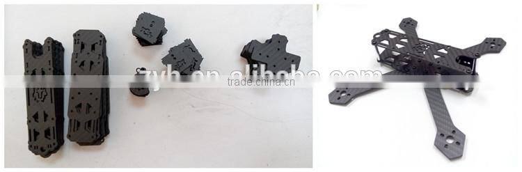 ZYH 2016 Carbon fiber material rc quadcopter oem drone , carbon fiber quadcopter diy frame
