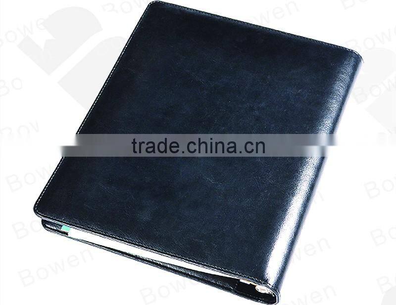 4 ring binder folder with notepad holder and card sleeve