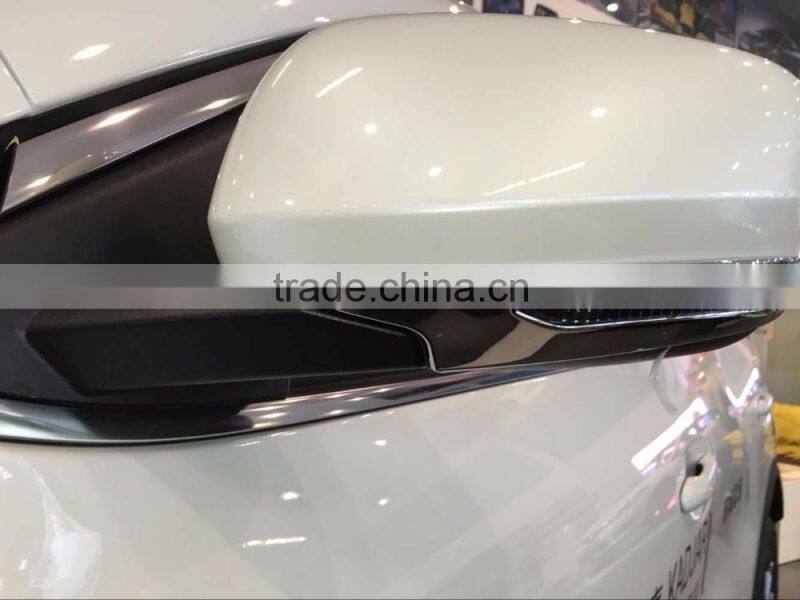 ABS Chrome Mirror Moulding Cover 2 Pcs For KADJAR Car Accessories 2016
