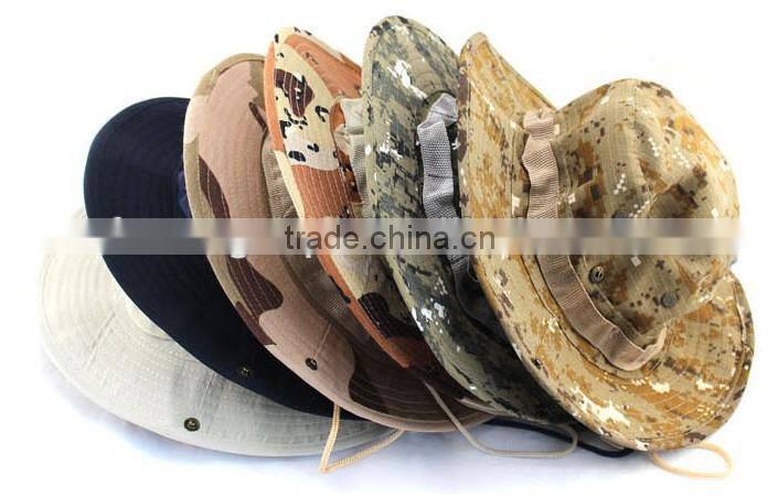 100% cotton camouflage bucket hats