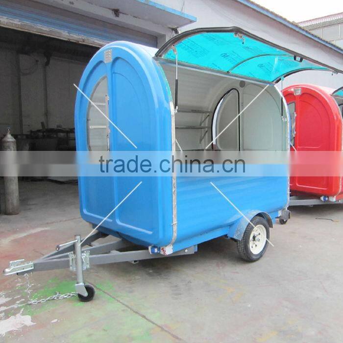Multi-function electric street food vending cart for sale specialized design mobile hamburger vending trailer