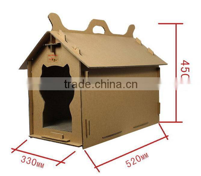 Aimigou cardboard cat house/ cat scratcher house