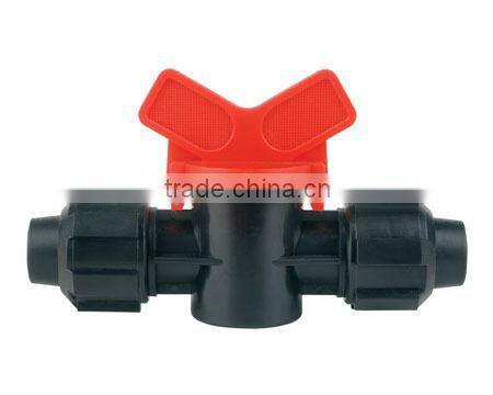 Double Lock Drip Tape Coupler with Valve for drip tape