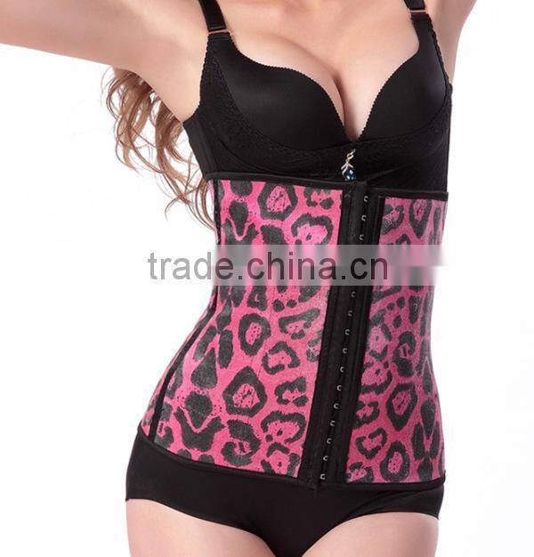 New design sexy leopard waist training corsets cheap corsets bustiers practical corsets for women wholesale