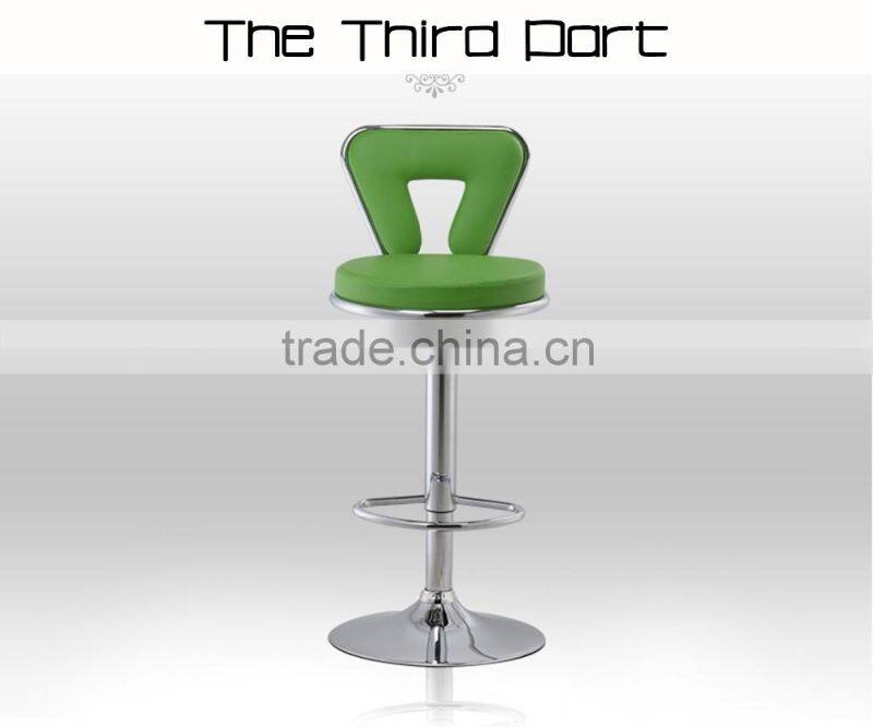 Beautiful beige leather bar stools, up and down bar stool for sale