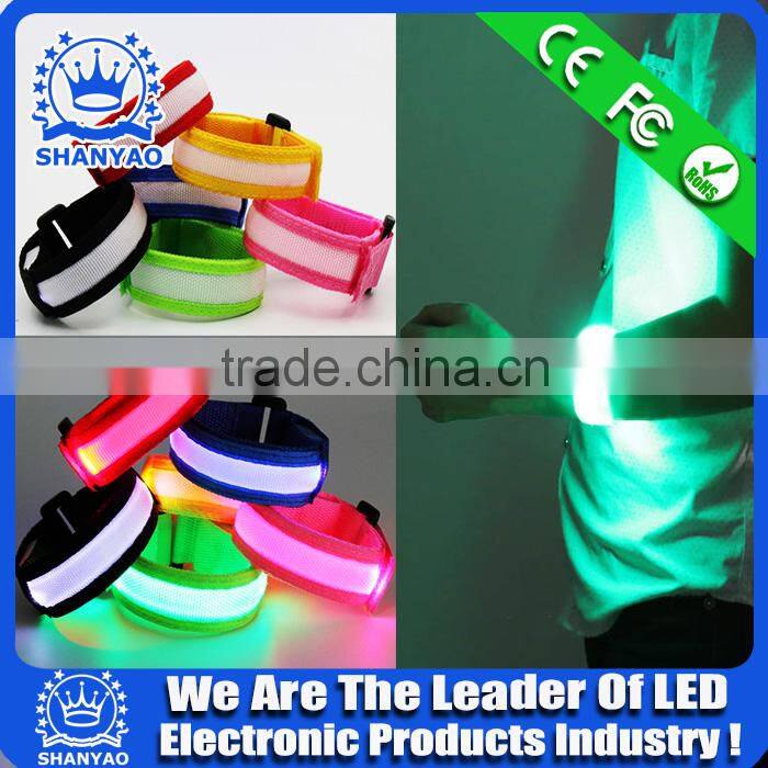 2016 Custom Sports Led Plastic Bracelet For Christmas Gift