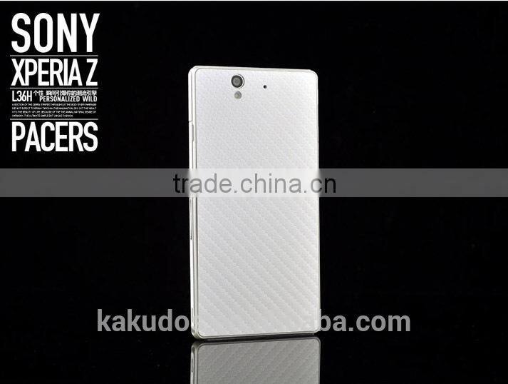 Factory Dropship Carbon Fiber Skin Stickers for Sony Xperia Z L36h
