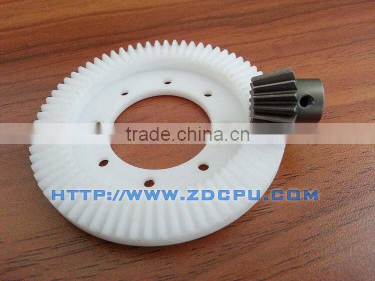 Injection molded custom double spur gear
