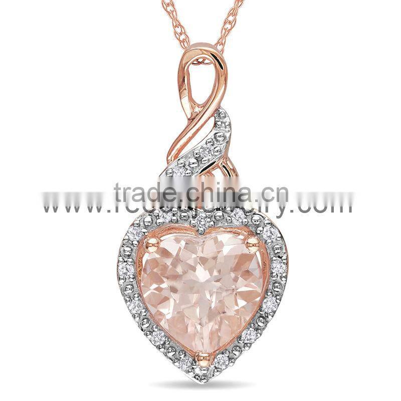 Hot sale faux crystal Ivy fleur de lis pendant