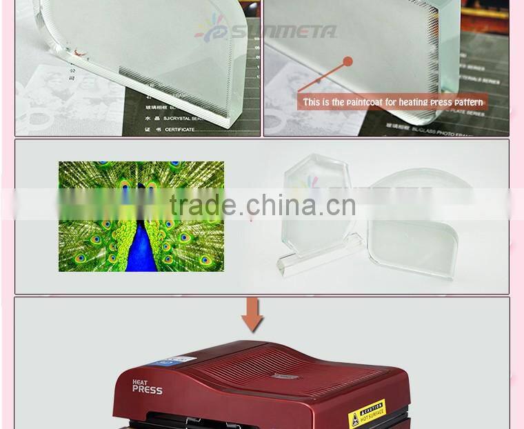 3D Blank Sublimation Crystal Trapeziform Shape Personalized Photo Crystal