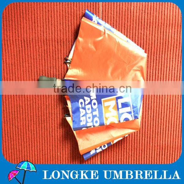 2 fold 30" radius polyester with sliver coating auto open advertising golf umbrella for promotion