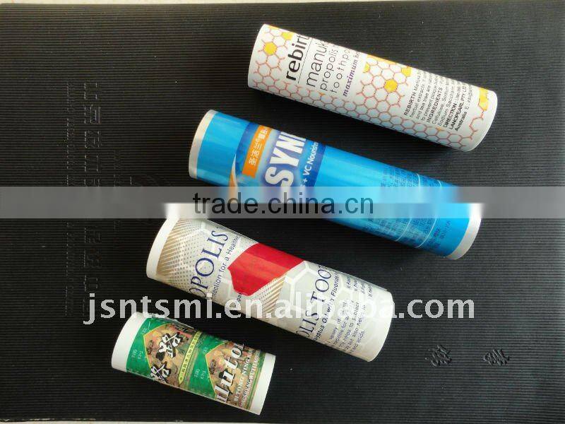 plastic laminated soft toothpaste tubes filling & packaging machine