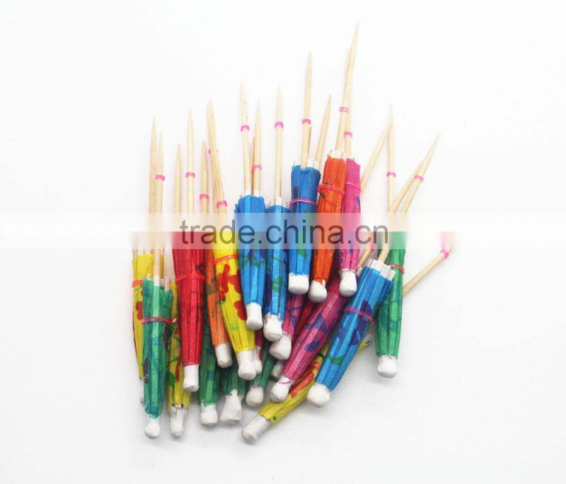 Wholesale Latest boutique small umbrella sign, Technological fruits toothpicks, Cake decoration, Oiled paper umbrella