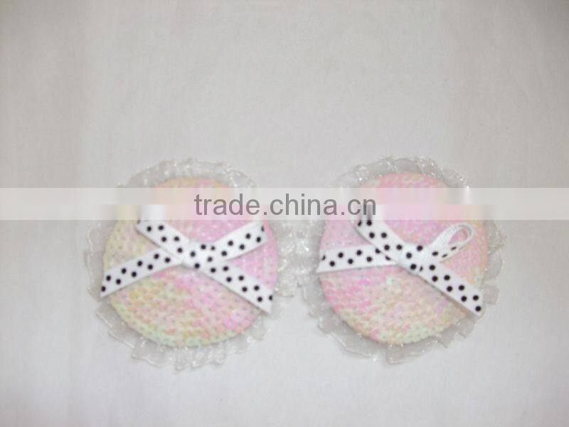 Sequin NIPPLE COVER with bowknot Cute Nipple Cover Women Sexy Nipple cover