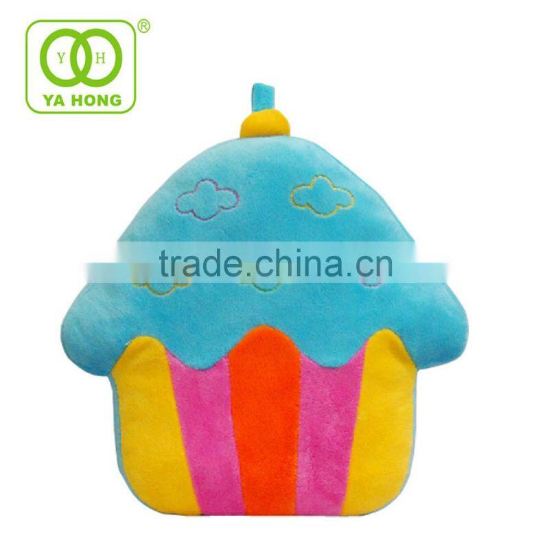 China custom plush flower shape pillow with tiger pattern
