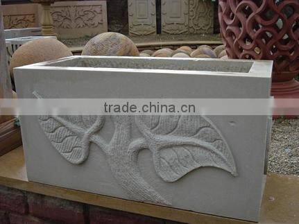 natural antique flowerpot stone flower pots ornamental