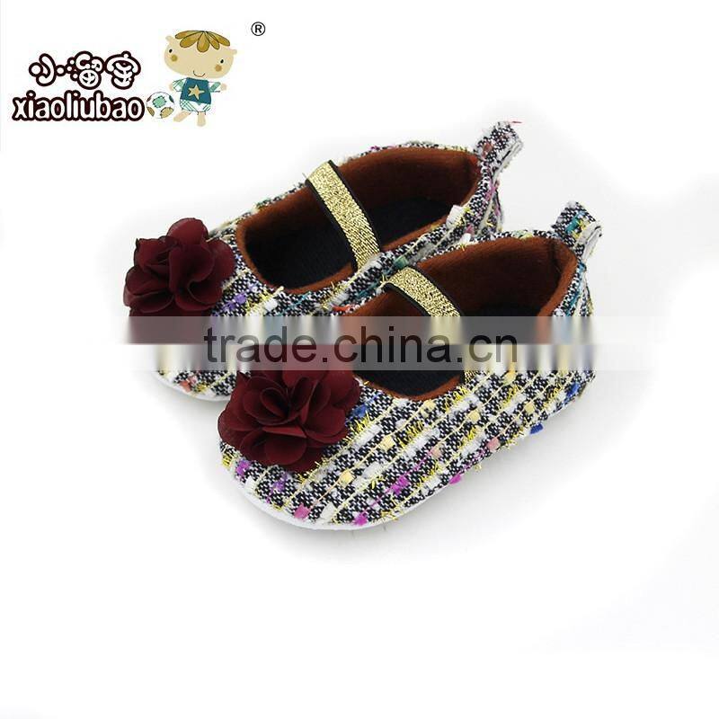 Wholesale 0-1 year baby toddler rose princess soft sole shoes bebe baby dress shoes