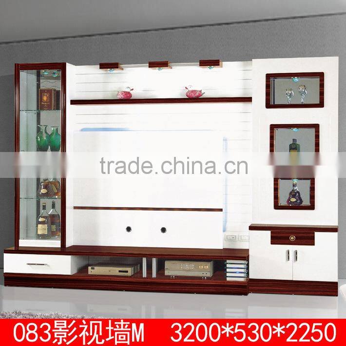 Modern living room lcd tv stand wooden design for 70 inch tv 083#