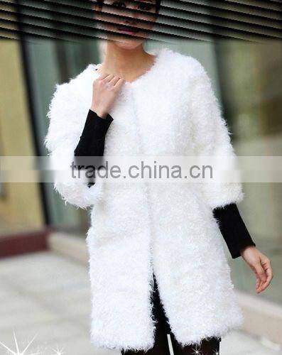 2015new arrival real lamb fur coat for women LC16