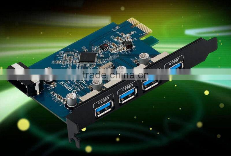 4ports USB3.0 express card, PCI-E express card,4 port usb express card