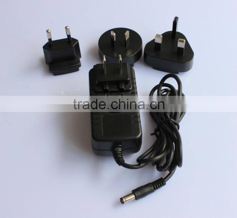 100 240V 50 60HZ 5V Adapter Charger Wholesale 5V 2A Wall Adapter Power Supply With Interchangeable Plug UK AU US EU