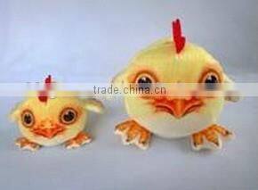 3 D printing plush chick earthbag promotional gift plush toy small chick with beans small size stuffed plush earthbag with bean