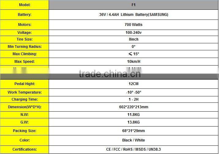 Smart Handle Standing Electric Scooter 2 Wheels With Remote Control