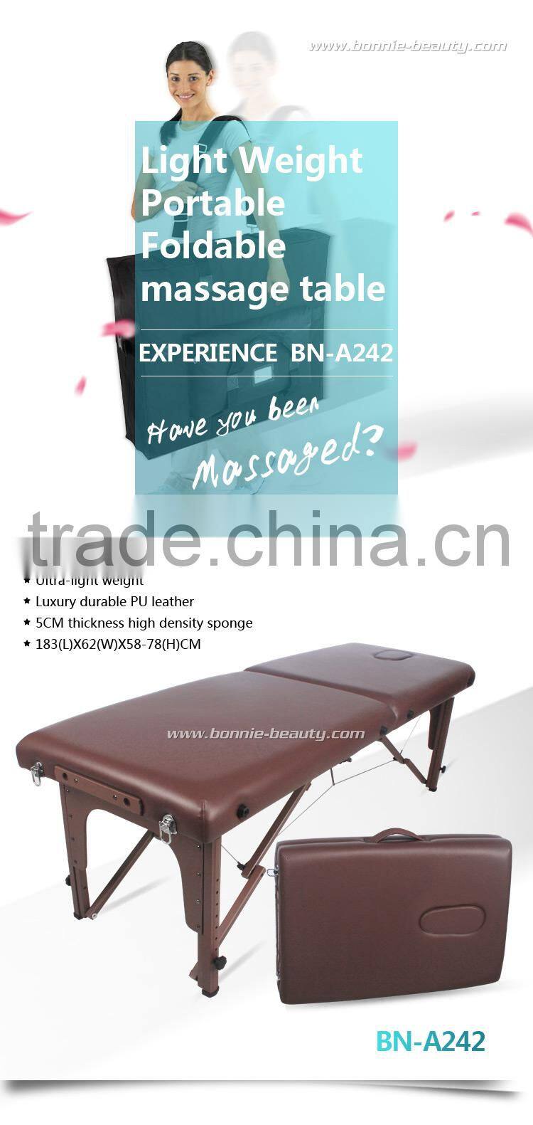 The simple beauty portable modern PU Leather massage beds with carry bag on sale