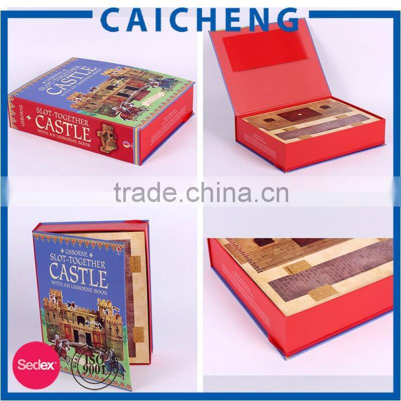 CMYK printed art paper with cardboard paper box for toys puzzles
